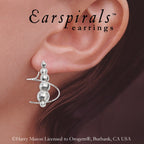 Mirror Beads Earspirals Earrings
