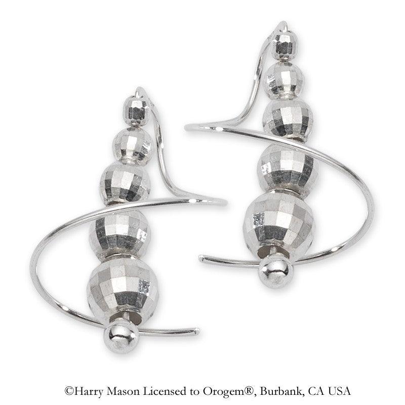 Mirror Beads Earspirals Earrings