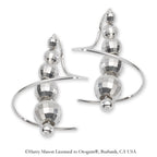 Mirror Beads Earspirals Earrings