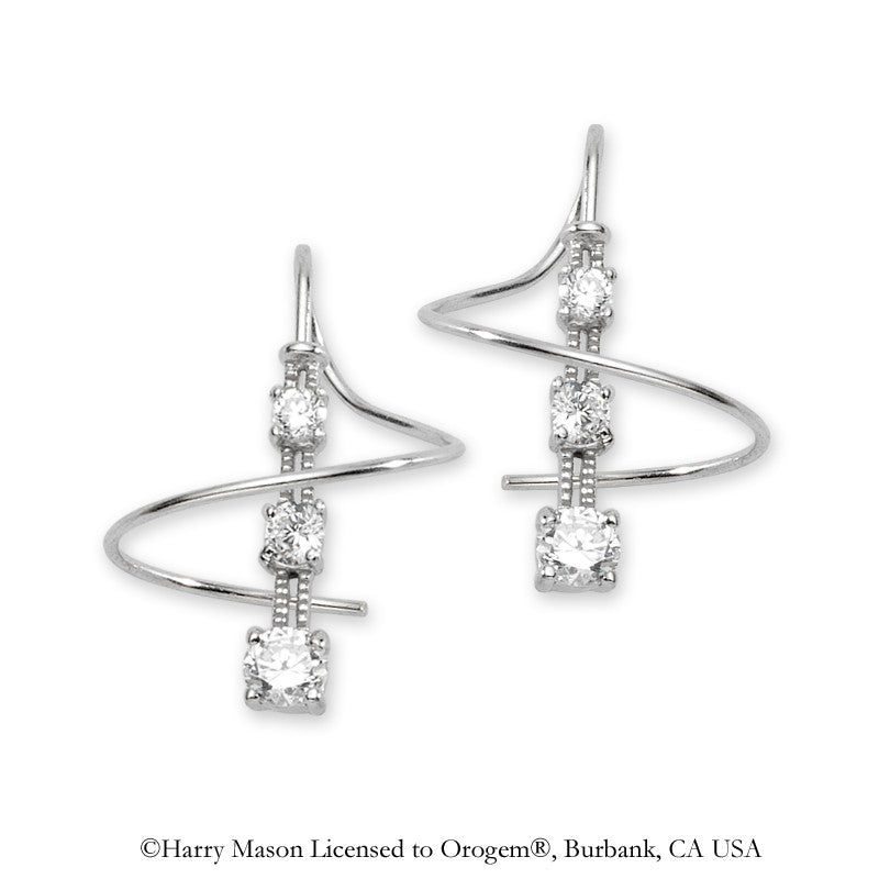 Journey Cubic Zirconia Earspirals Earrings