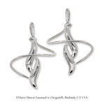 Silver Double Curve Earspiral Earrings