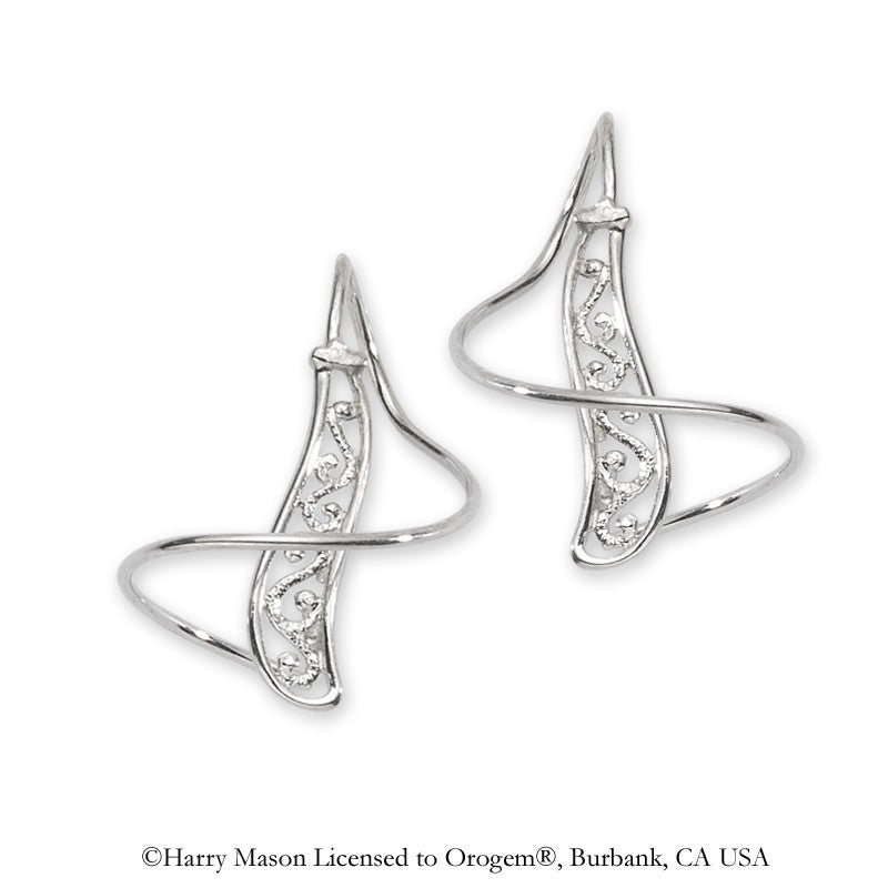 Filigree Silver Earspirals Earrings