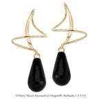 Black Onyx Earspirals Earrings