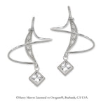 Princess Cut CZ Earspirals Earrings