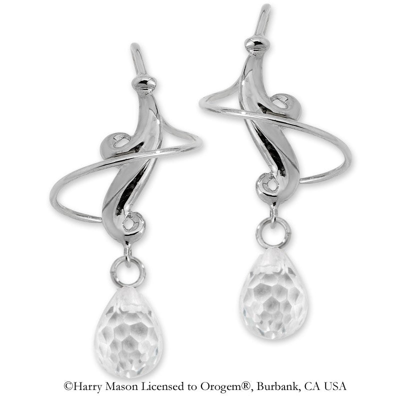 Teardrop CZ Earspirals Earrings