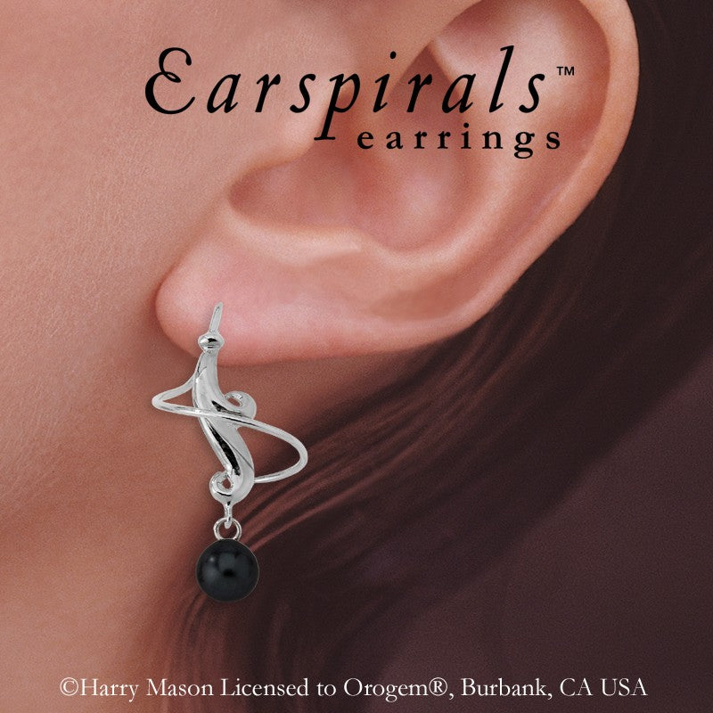 Black Onyx Earspirals Earrings