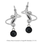 Black Onyx Earspirals Earrings