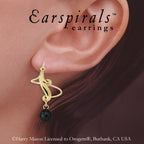 Black Onyx Earspirals Earrings