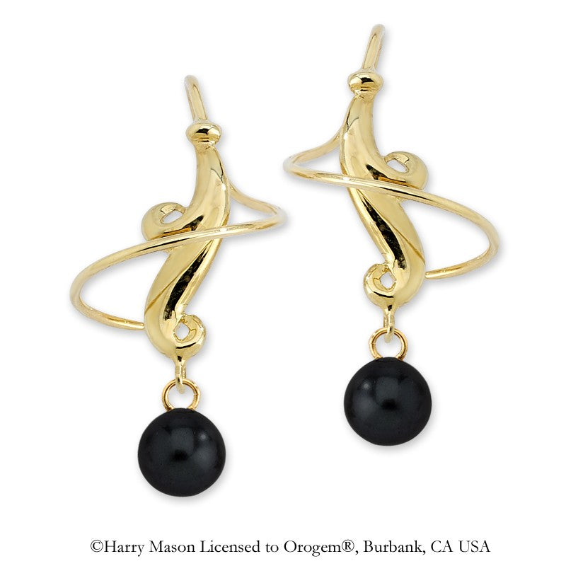 Black Onyx Earspirals Earrings