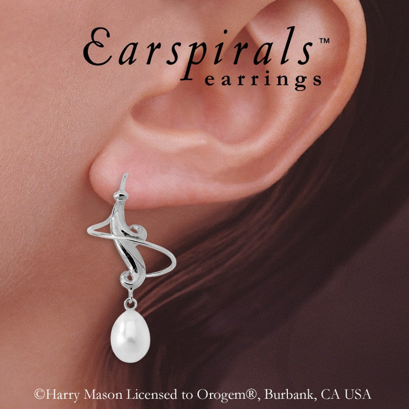 Teardrop Pearls Earspirals Earrings