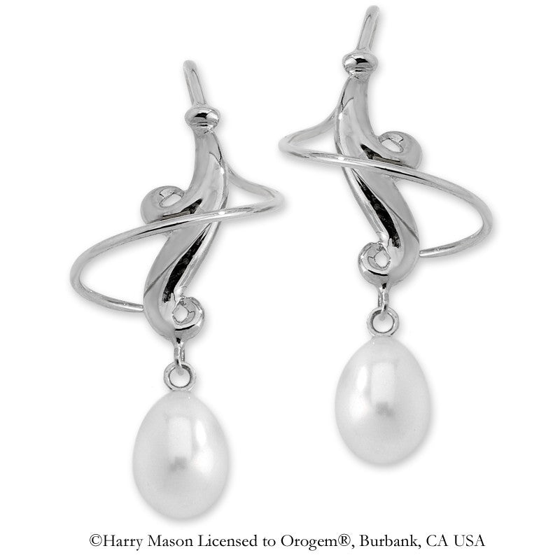 Teardrop Pearls Earspirals Earrings