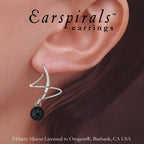 Black Onyx Earspirals Earrings