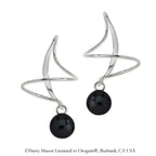 Black Onyx Earspirals Earrings
