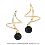 Black Onyx Earspirals Earrings