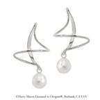Teardrop Pearl Earspirals Earrings