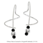 Black Onyx Earspirals Earrings