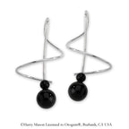 Black Onyx Earspirals Earrings