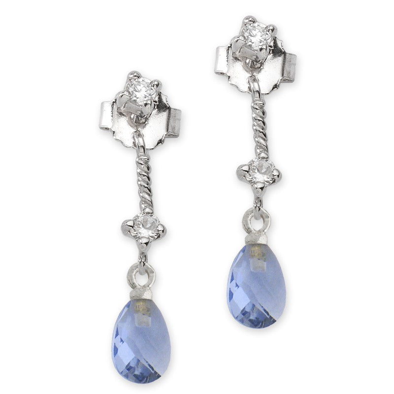 Briolet Tanzanite Teardrop Cioro Earrings