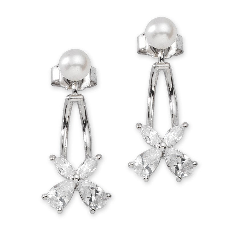 Pearls and Cubic Zirconia Cioro Earrings