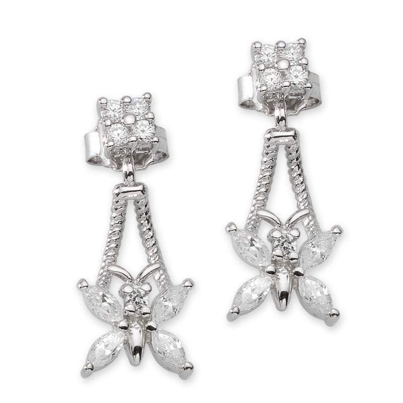 CZ Butterfly Cioro Earrings