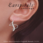 Cubic Zirconia Graceful Swirl Earspirals Earrings