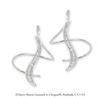 Cubic Zirconia Graceful Swirl Earspirals Earrings
