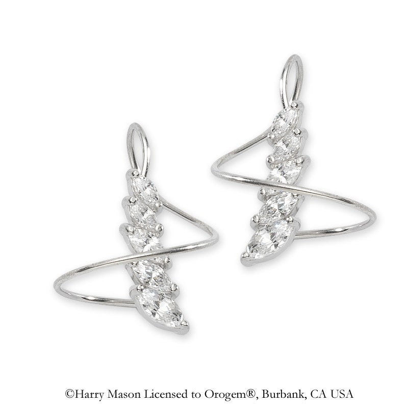 Marquise Cubic Zirconias Earspirals Earrings