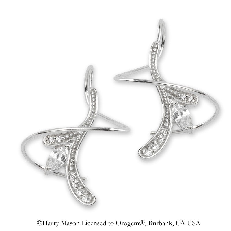 Marquise/Pavet CZ Earspirals Earrings