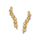 Faceted Beads Ear Pin Earrings