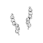 Polished Beads Ear Pin Earrings