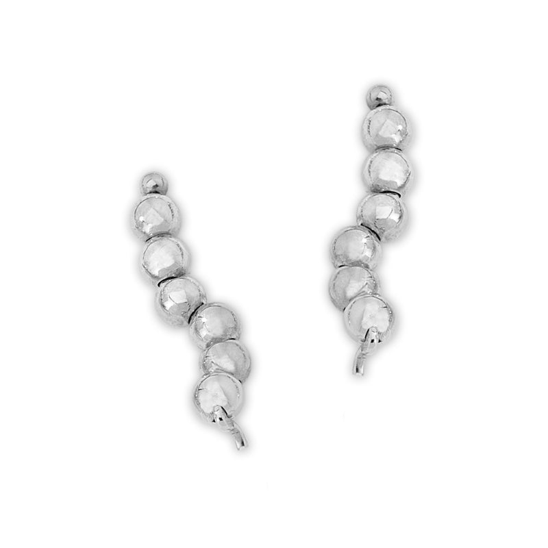 Polished Beads Ear Pin Earrings