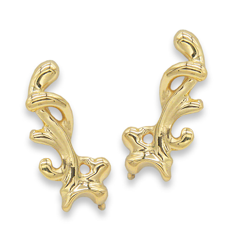 Sea Kelp Ear Climber Ear Pin Earrings
