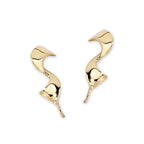 Pinwheel Ear Pin Earrings in Gold