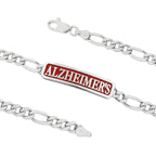 Sterling Silver ALZHEIMER'S ID Bracelet