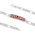 Sterling Silver EPILEPSY ID Bracelet