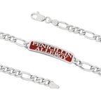 Sterling Silver PENICILLIN ALLERGY ID Bracelet