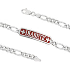 Sterling Silver DIABETIC ID Bracelet