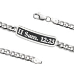 Sterling Silver Personalized ID Bracelet