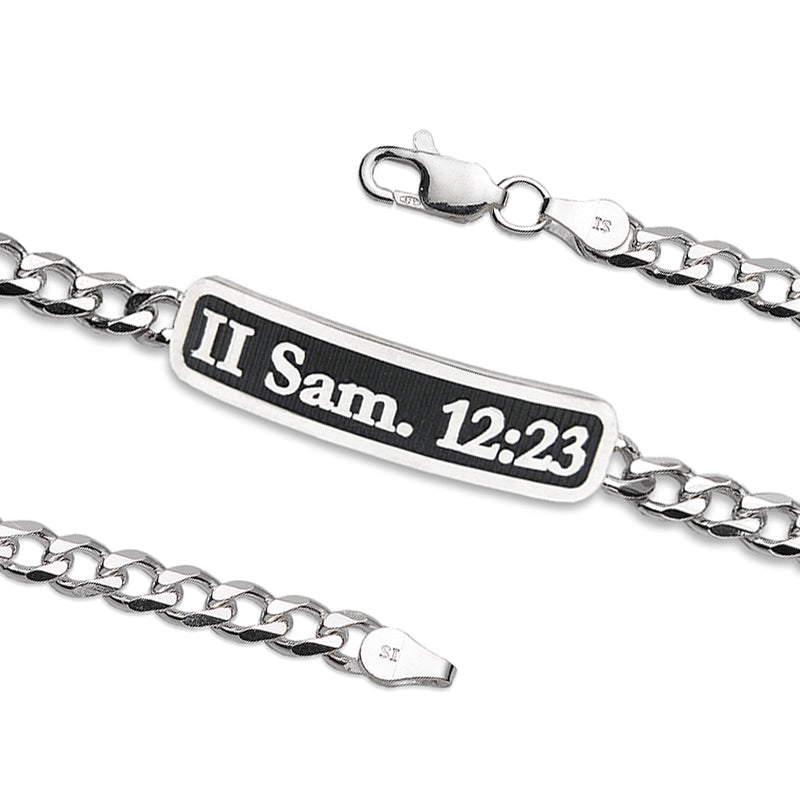 Sterling Silver Personalized ID Bracelet