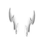 Ear Climbers Lightning Bolt Ear Pin Earrings Sterling Silver