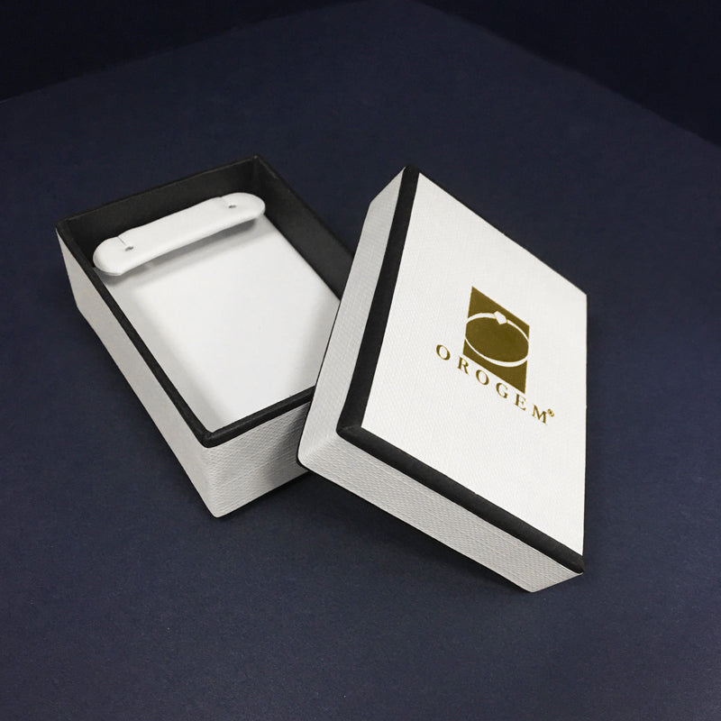 Large White Jewelry Box for Earspirals or Drop Earrings