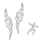 Bold Ear Pin Earrings and Dude Earcuff Earring