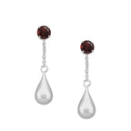 Swarovski Stud with Teardrop Dangle Enhancer