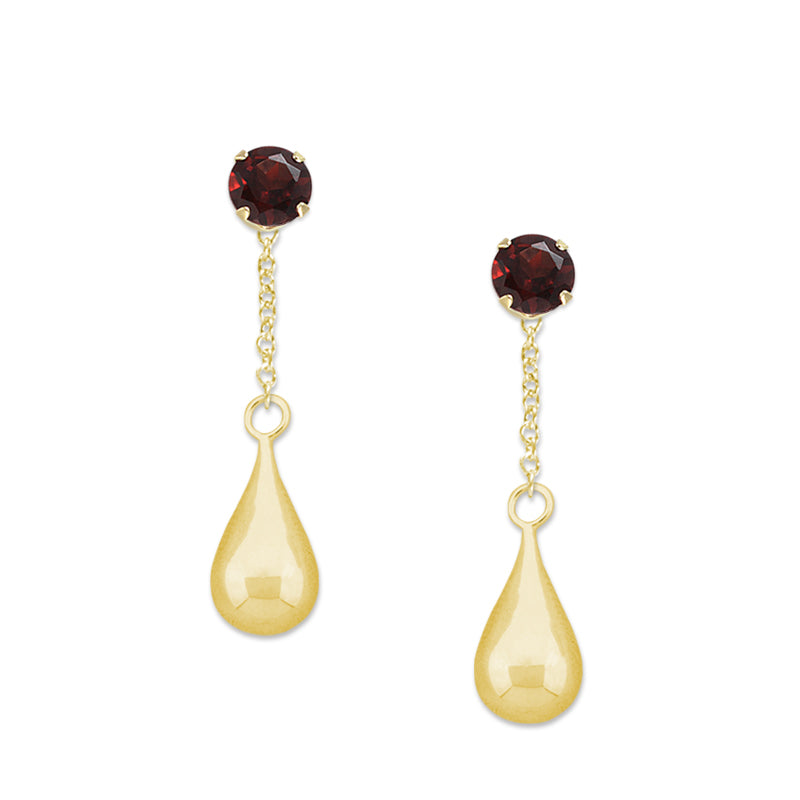 Swarovski Stud with Teardrop Dangle Enhancer