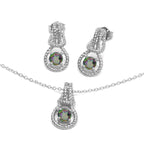 Love Knot Set June Birthstone Mystic Topaz