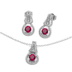 Love Knot Set July Birthstone Ruby