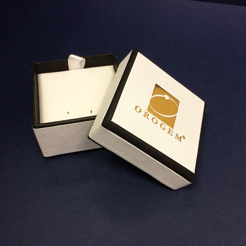 White Jewelry Box for Ear Pins or Pendants