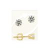 1/5ct. Twt. Diamond Stud Screwback 14k Yellow Gold Earrings