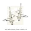 Swarovski Crystal Graduating Drop Earspirals Earrings Sterling Silver