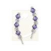 Ear Climber Ear Pin Earrings Swarovski Crystals Alternating Beads Sterling Silver